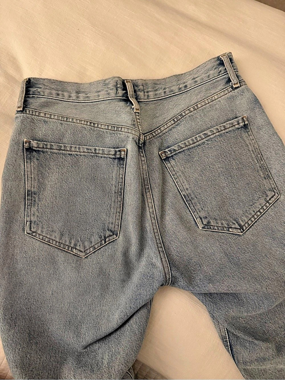 AGOLDE Riley Crop High Rise Straight Jeans - Picture 4 of 4